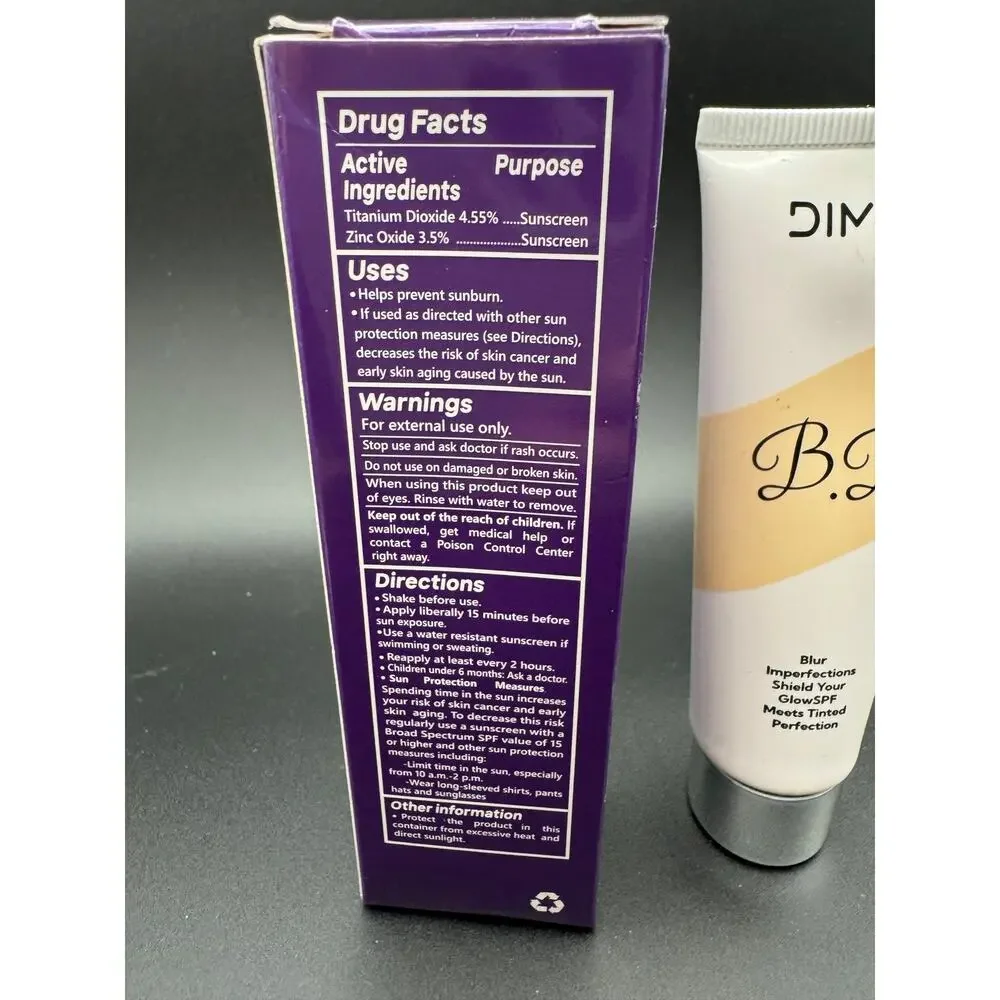 Dimot BB Blur Meets Tinted Perfection Moisturizer with SPF Brighten Skin 12/27